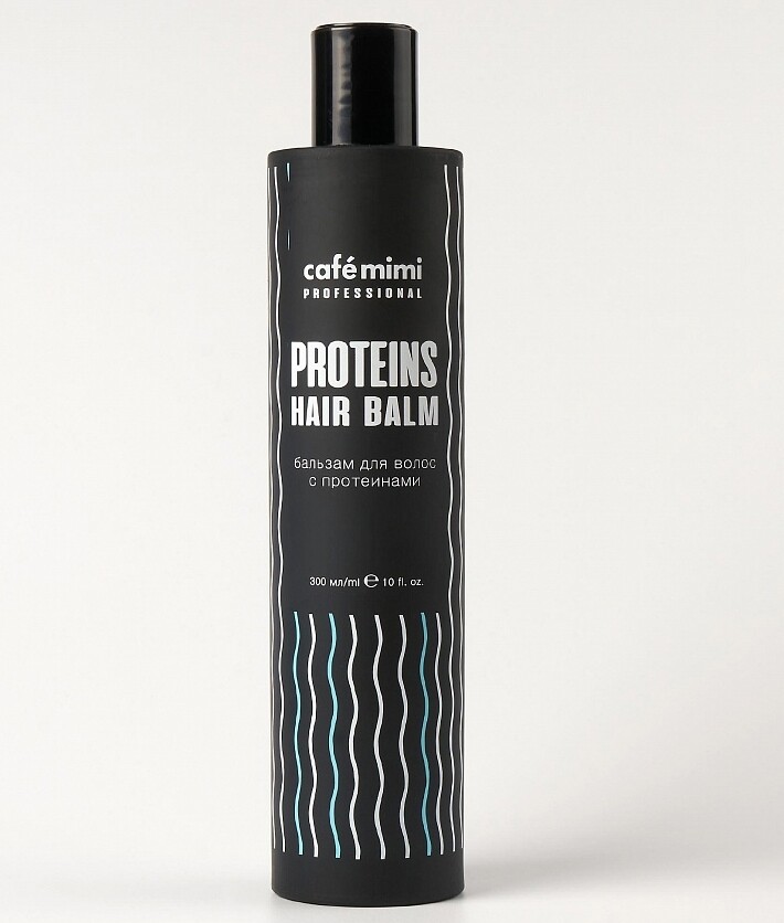 Бальзам для волос с протеинами 300 мл. (cafe mimi) synergetic бальзам для волос интенсивное увлажнение и блеск 0 75 л