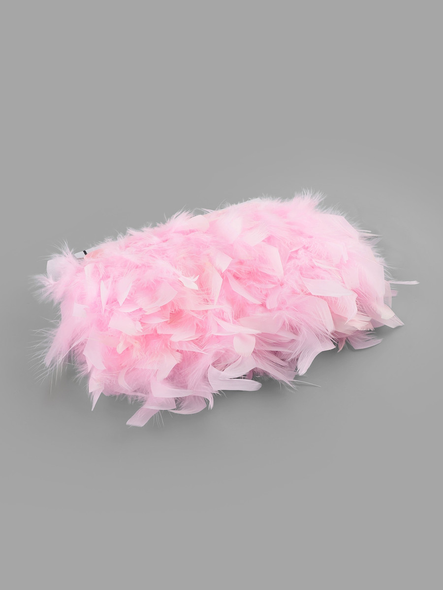 

Перья индюка декоративные, на ленте, 13-17 см, 5±0.5 м, розовые, Розовый