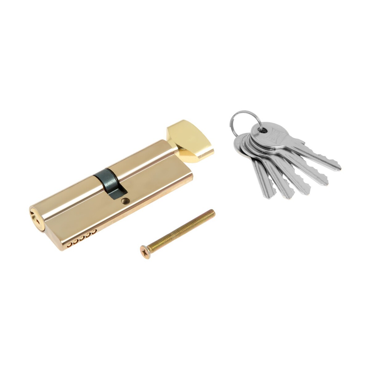 Цилиндровый механизм, 90 мм, с вертушкой, английский ключ, 5 ключей, цвет золото цилиндровый механизм 60 мм английский ключ 5 ключей золото