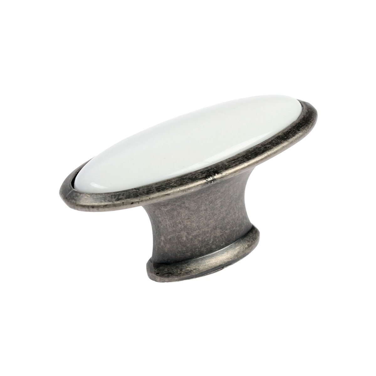 Ручка кнопка cappio ceramics, цвет старинное серебро, CAPPIO