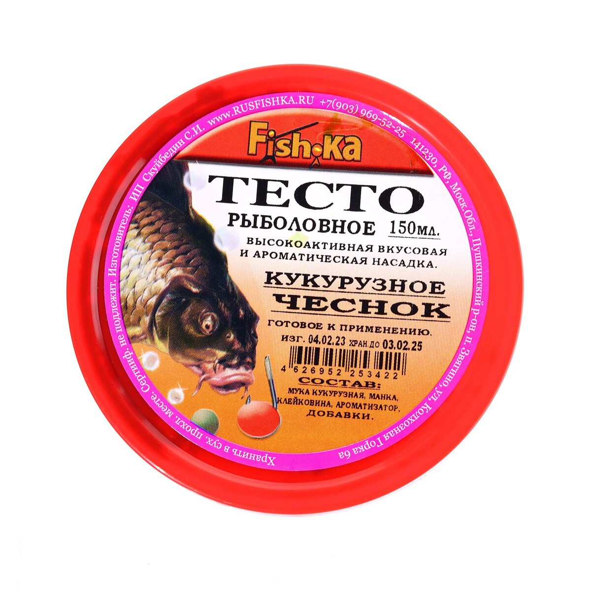 

Тесто готовое кукурузное fish.ka, чеснок, 150 мл
