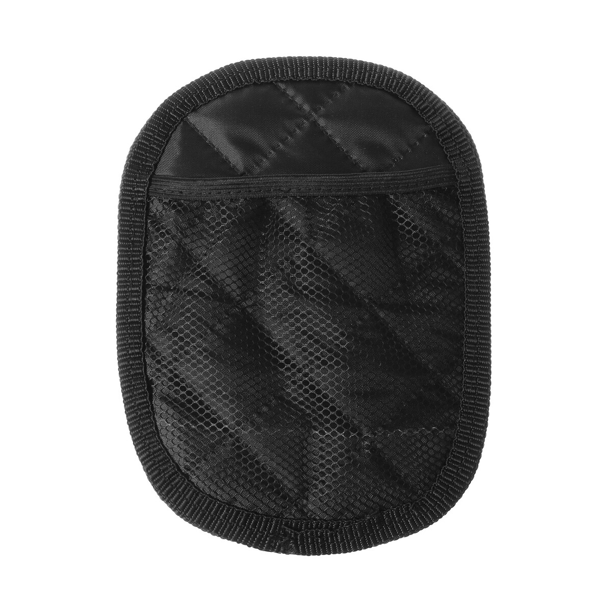 Карман-сетка, оксфорд стеганый, черный карман сетка под телефон на клейкой ленте 14 5×8 см