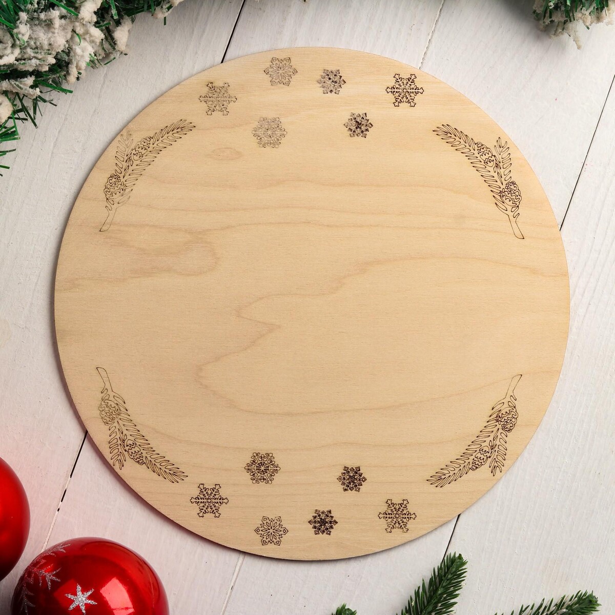 Подставка для торта круглая joyarty скатерть на кухонный стол рождественские снежинки круглая на резинке 75x100 см