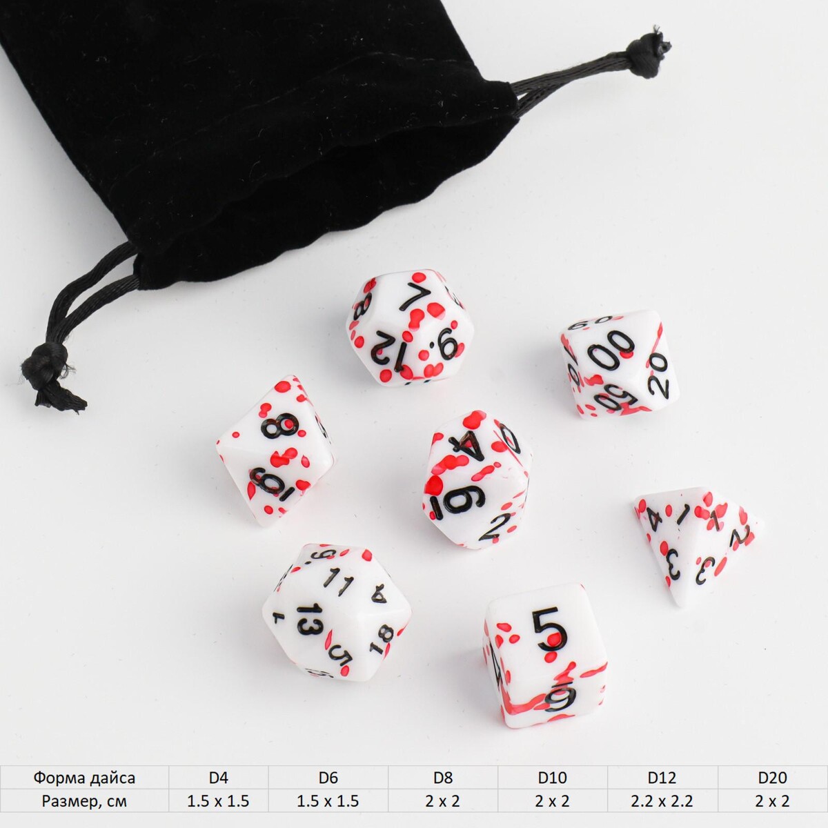 Набор кубиков для d&d (dungeons and dragons, днд), серия: d&d, набор для творчества origami оригами алмазные узоры серия родные места домик у озера 30 40см арт 06128