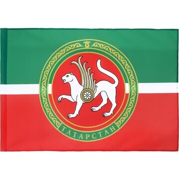 Флаг татарстана, 90 х 135, полиэфирный ш