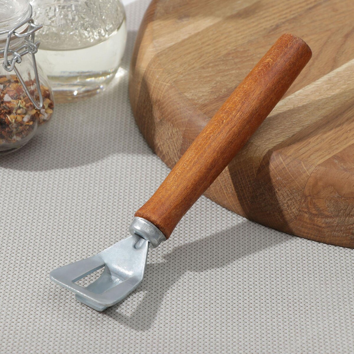 Сковородкодержатель, с деревянной ручкой из бука, 23 см ёршик для посуды с деревянной ручкой доляна 37×7 см