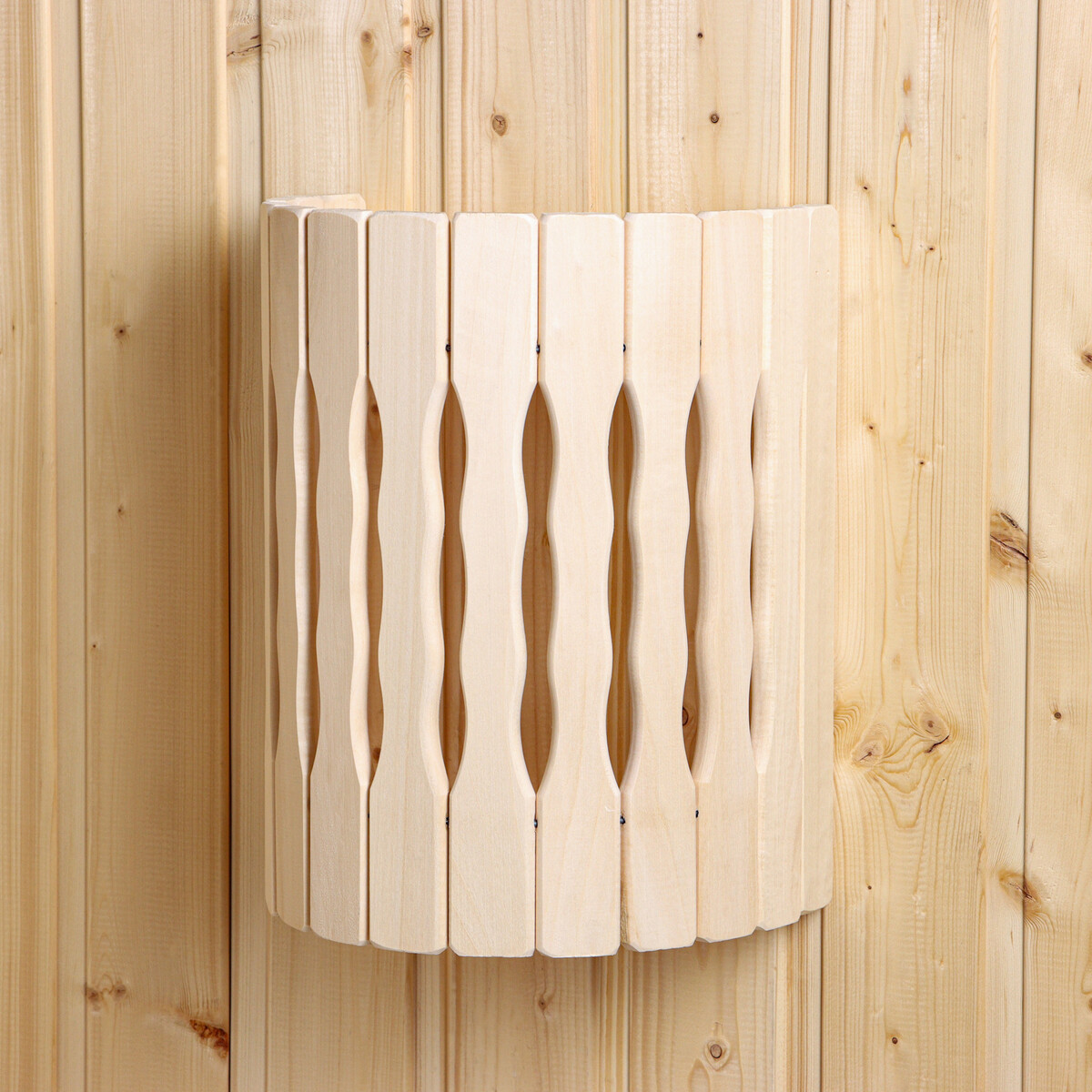 Абажур деревянный, полукруглый абажур е14 бело 15х15х13 см