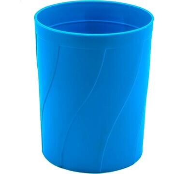 Подставка-стакан для канцелярии голубая