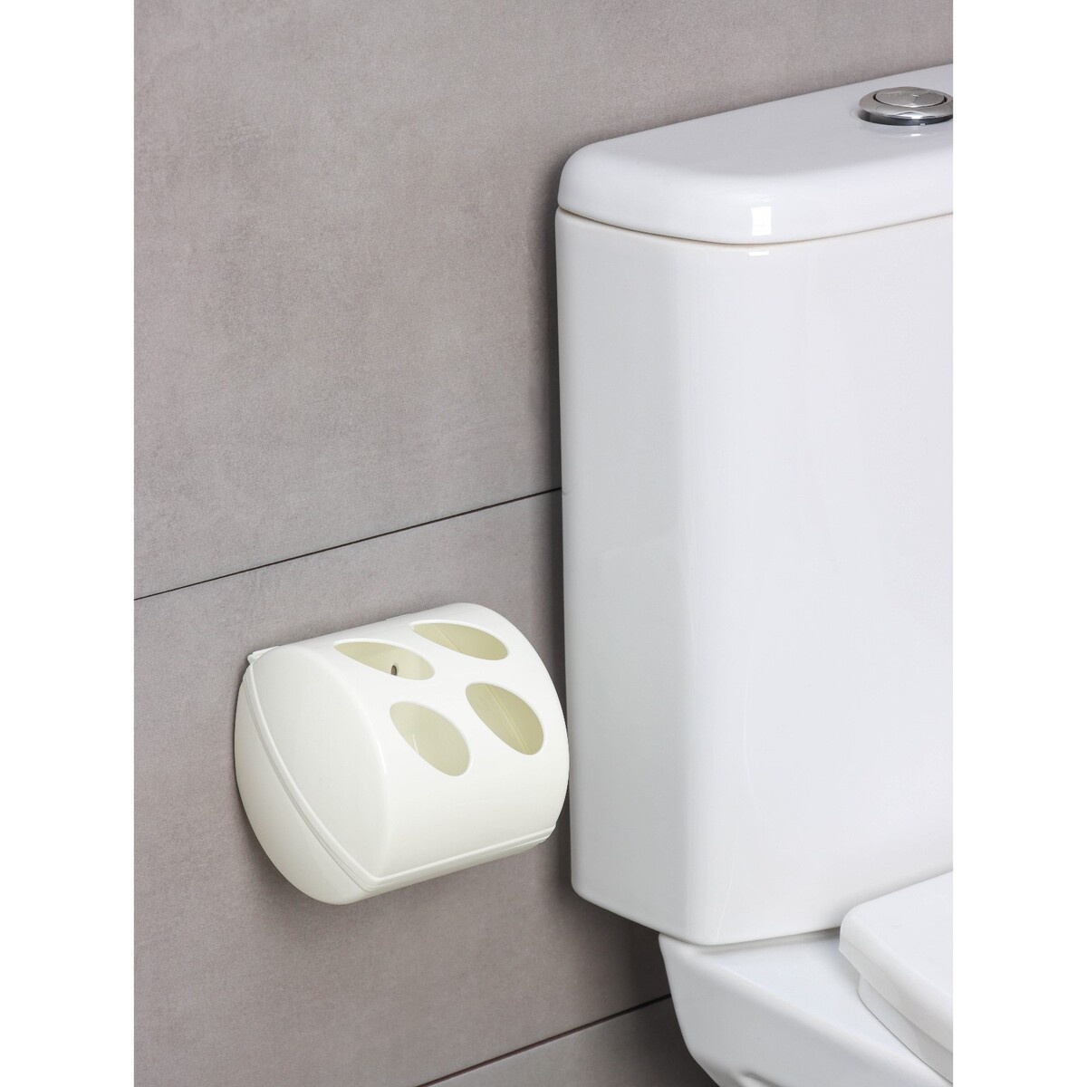 Держатель для туалетной бумаги keeplex light, 13,4×13×12,4 см, цвет белое облако шар латексный 5“ пастель набор 100шт светло серый light grey
