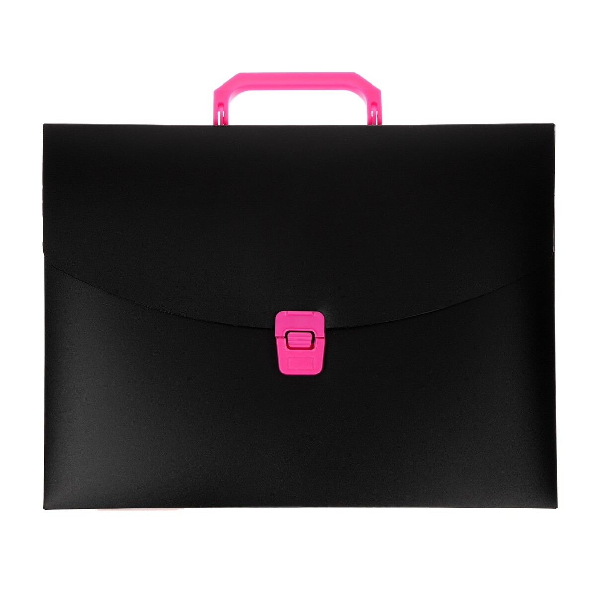 Папка портфель а4, 700 мкм, 1 отделение, calligrata, черный с розовыми элементами отделки отражатель декоративный для смесителя пластик разъемный 2 шт d20 мм индивидуальная упаковка masterprof ис 130727