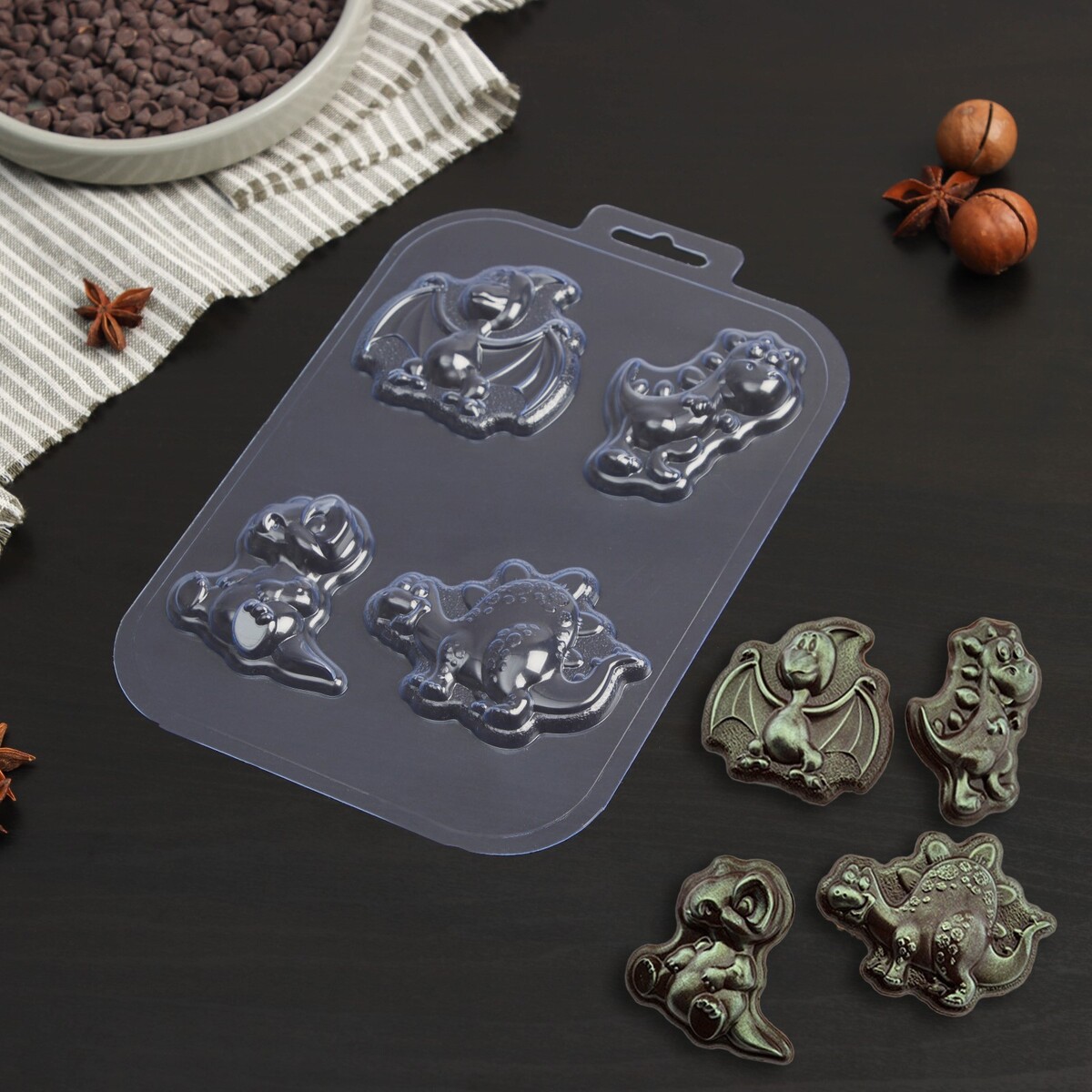 Форма для шоколада и конфет пластиковая форма для шоколада и конфет 28×14 см