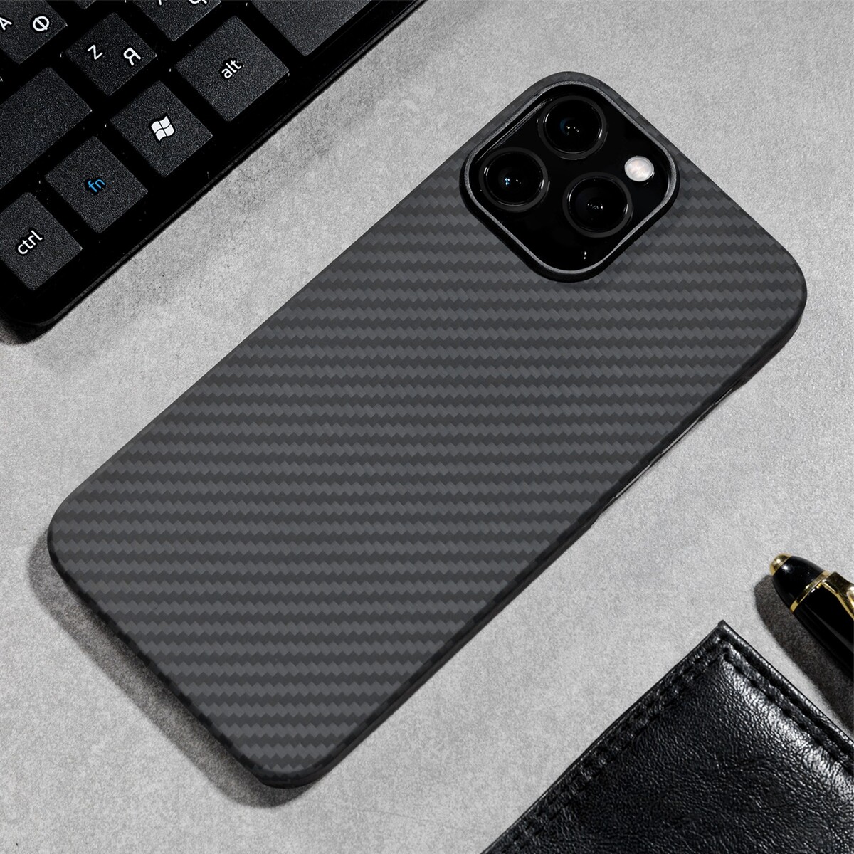 Чехол кевларовый mybit, для iphone 13 pro max, противоударный ...