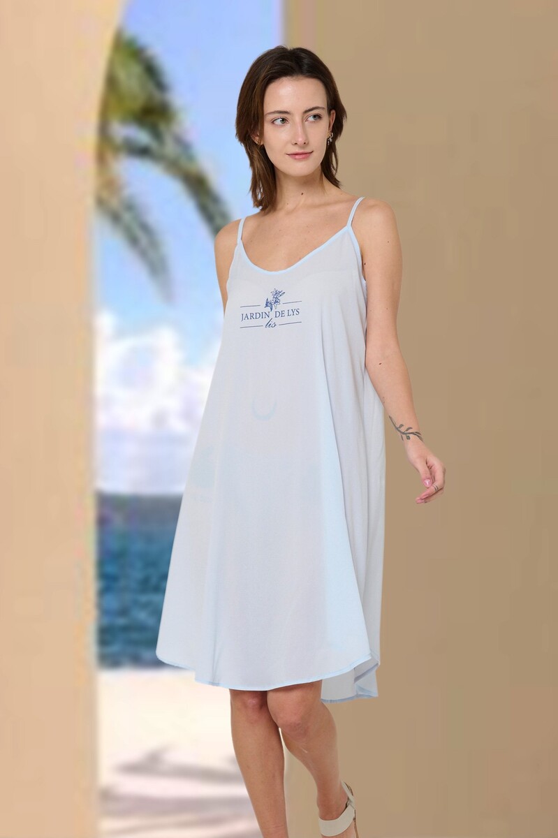 Платье пляжное Mix-Mode, размер 46, цвет голубой 02606956 - фото 1