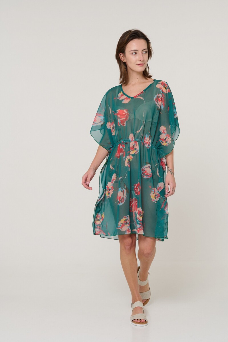 Платье пляжное Mix-Mode, размер 46, цвет зеленый 02607978 - фото 2