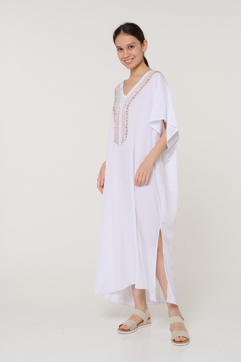 Платье пляжное Mix-Mode, размер 48, цвет белый 02639369 - фото 2