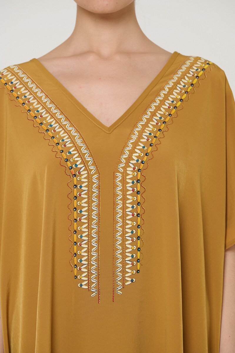 Платье пляжное Mix-Mode, размер 48, цвет желтый 02639370 - фото 4