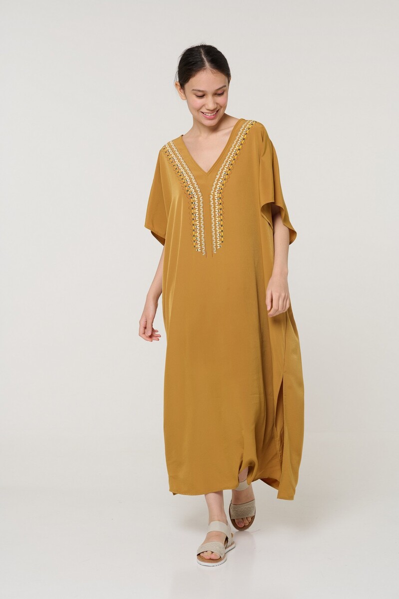 Платье пляжное Mix-Mode, размер 48, цвет желтый 02639370 - фото 2