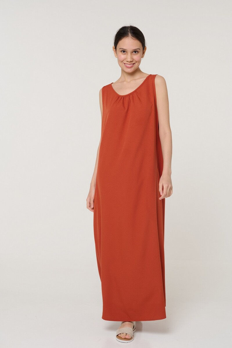 Платье Mix-Mode, размер 48, цвет терракот 02641187 - фото 3