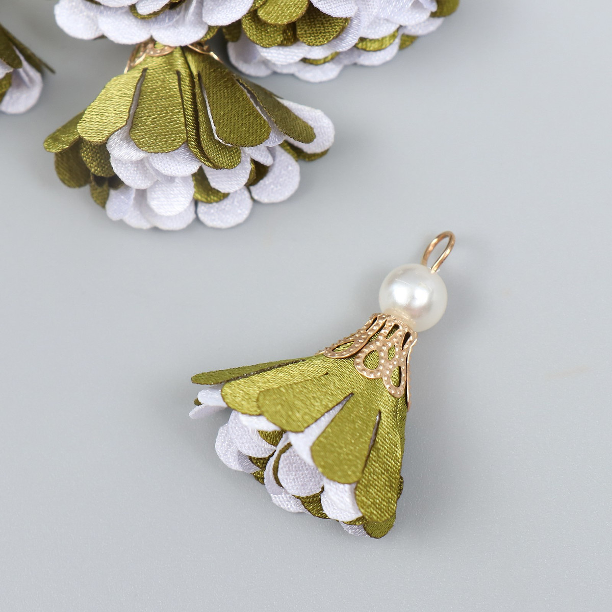 

Декор текстиль, Зеленый;белый