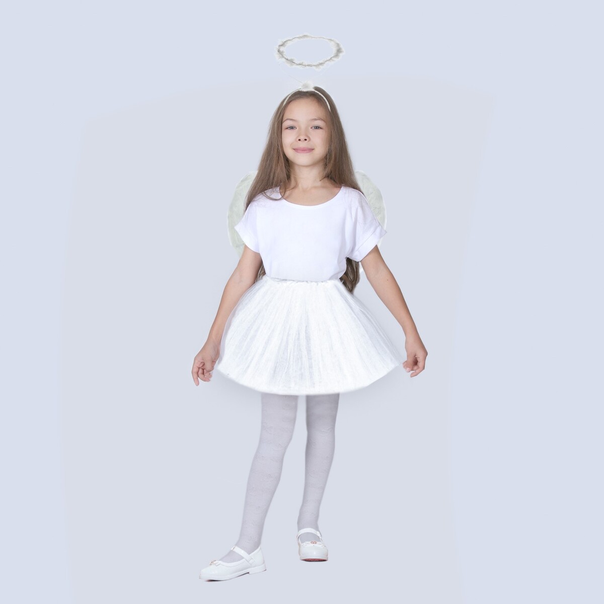 Карнавальный набор карнавальный набор ангел 3 предмета юбка ободок крылья