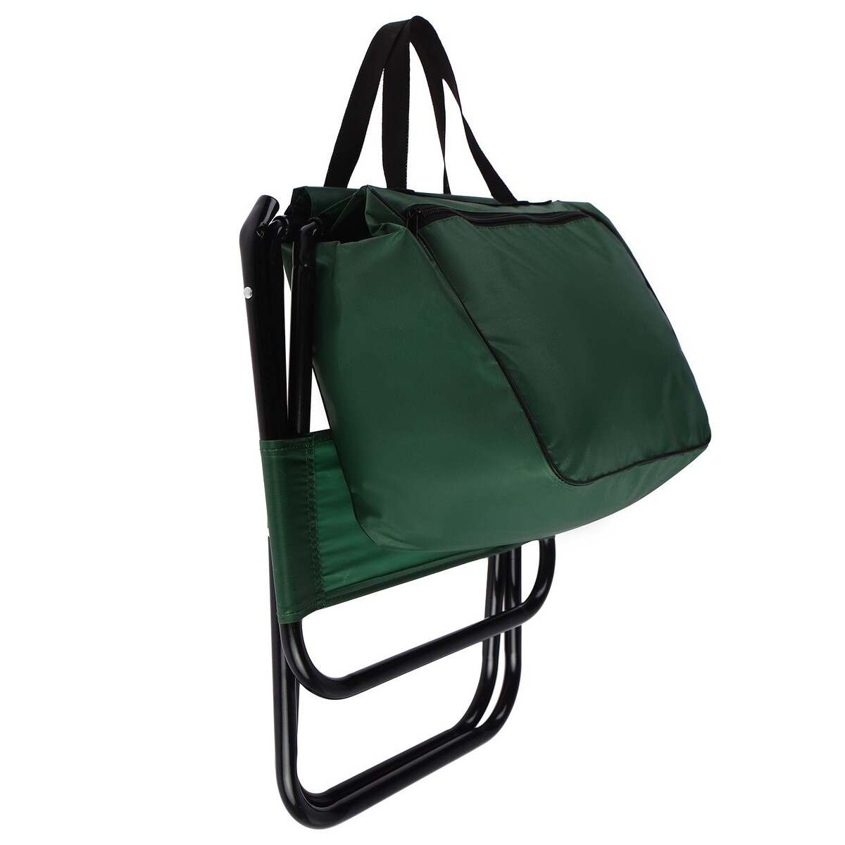 фото Стул туристический maclay, с сумкой, р. 24х26х60 см, до 60 кг, цвет зеленый