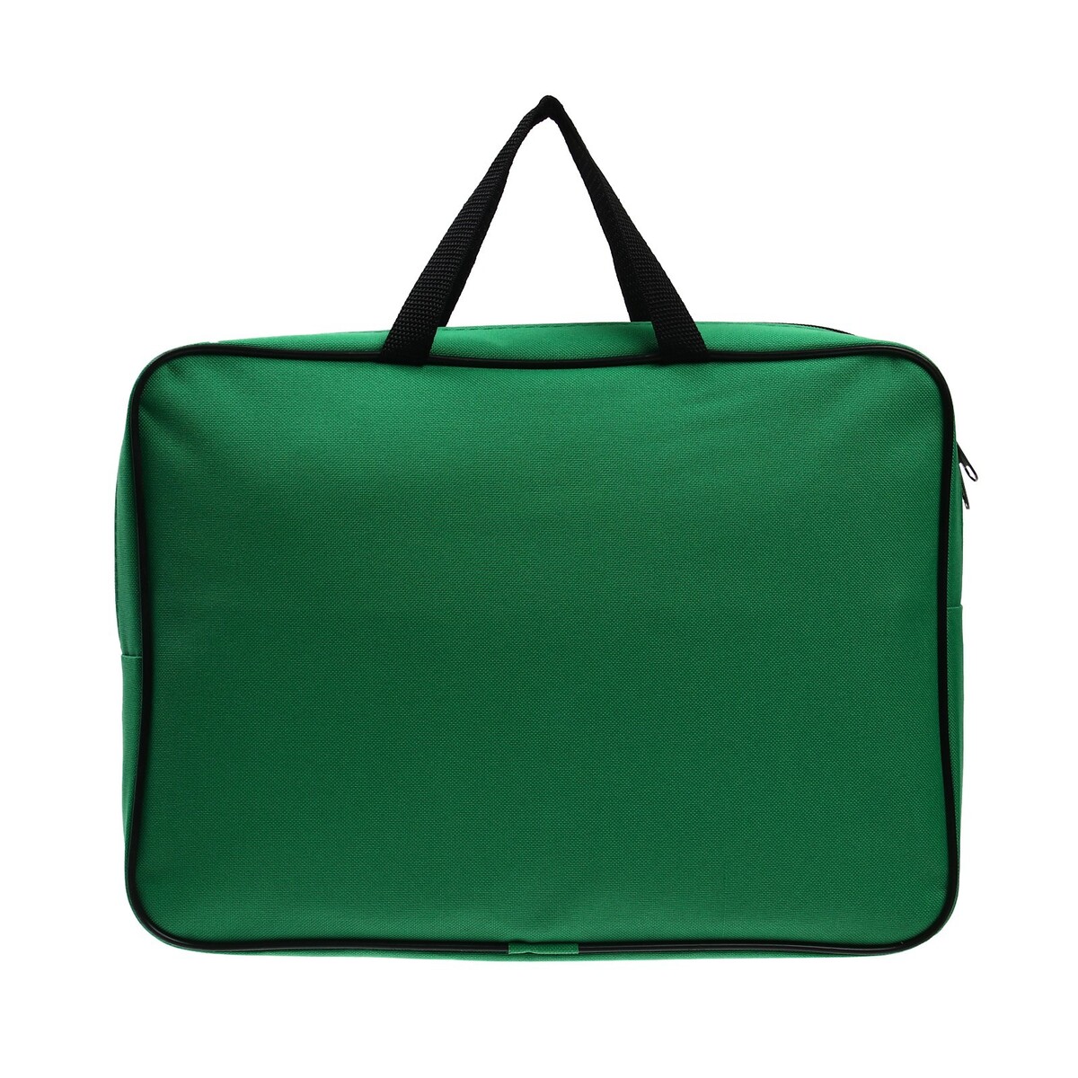 Папка с ручками а4, 360 х 270 х 80 мм, текстильная, внутренний карман, зеленая 1ш48 сумка текстильная одно 32 3 38 отд на молнии н карман желтый