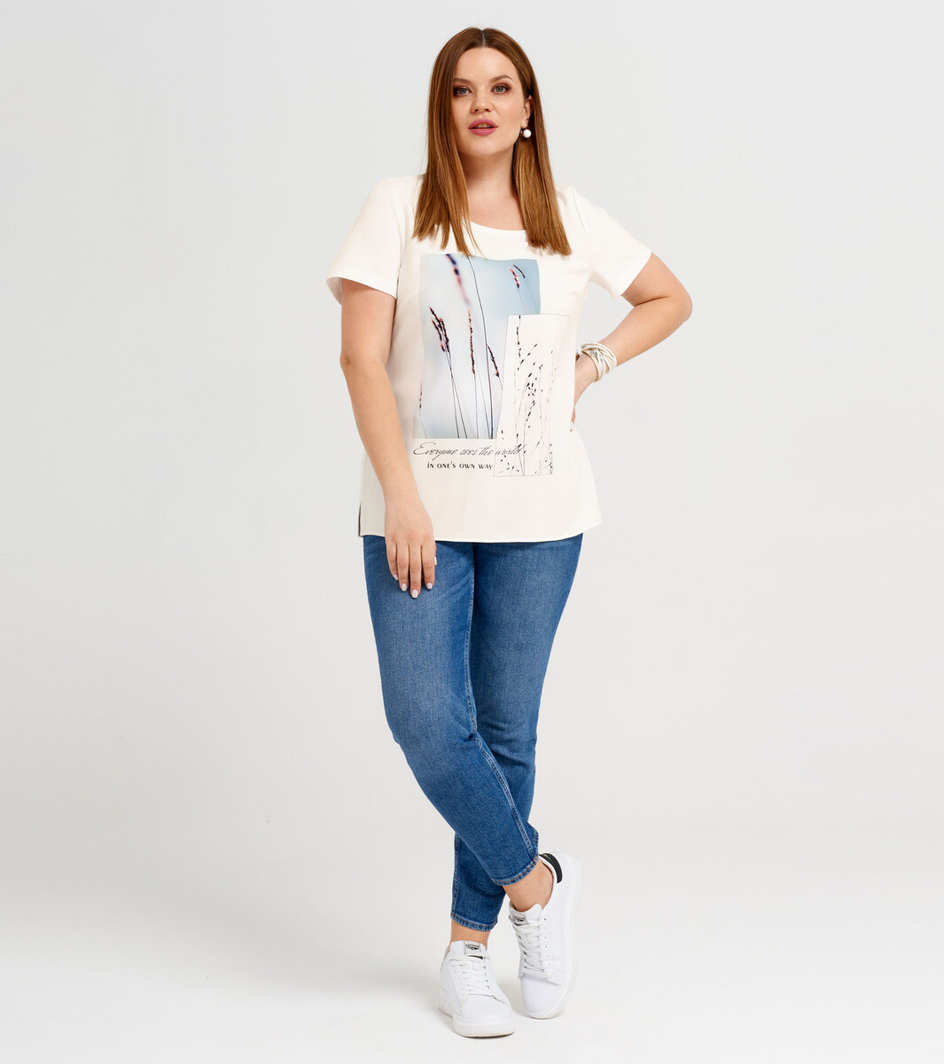 

Блузка женская, Бежевый;молочный