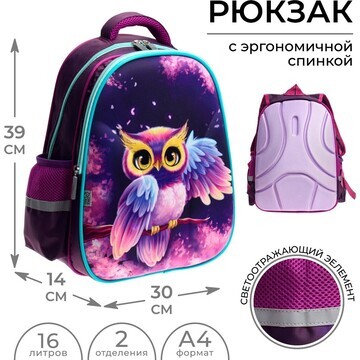 Рюкзак каркасный школьный, 39 х 30 х 14 