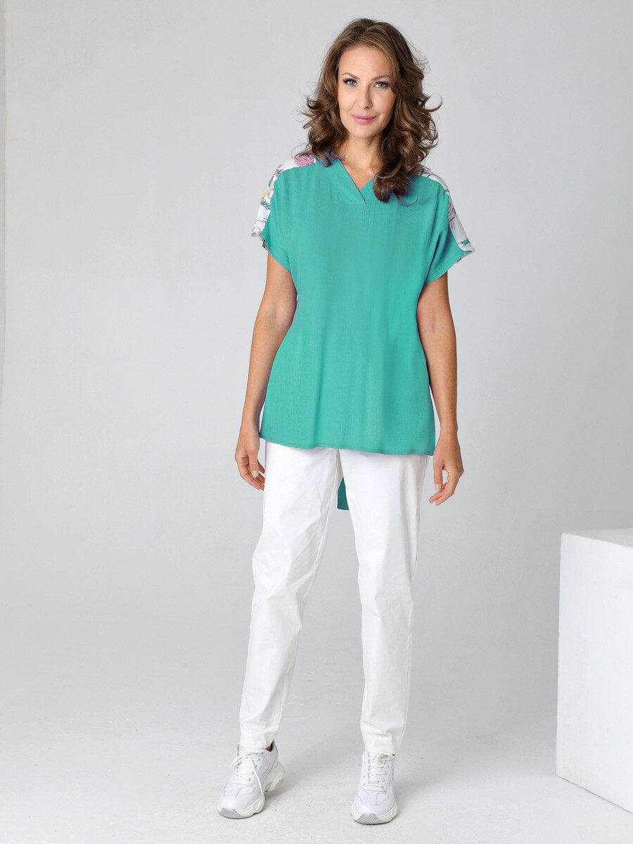 Блузка DizzyWay, размер 42, цвет зеленый 02691561 - фото 3