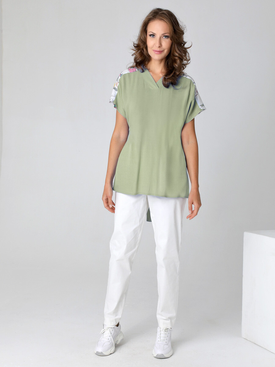 Блузка DizzyWay, размер 42, цвет оливковый 02691563 - фото 2