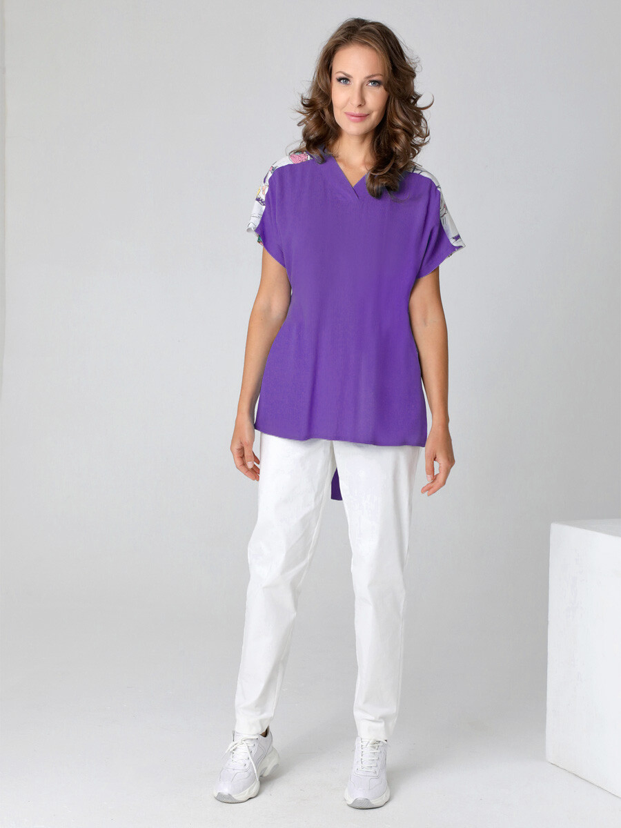 Блузка DizzyWay, размер 42, цвет сиреневый 02691564 - фото 3
