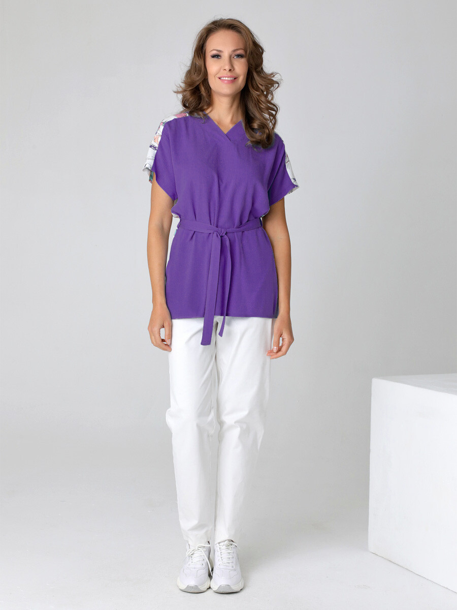 Блузка DizzyWay, размер 42, цвет сиреневый 02691564 - фото 4