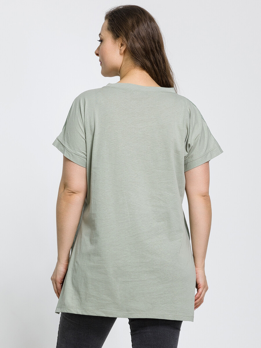 Блузка Modalime, размер 52, цвет зеленый 02722921 - фото 3