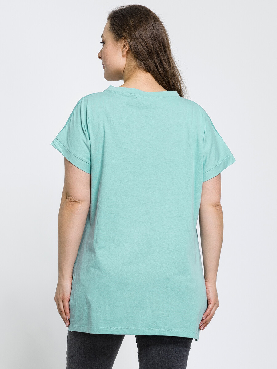 Блузка Modalime, размер 52, цвет зеленый 02722926 - фото 3