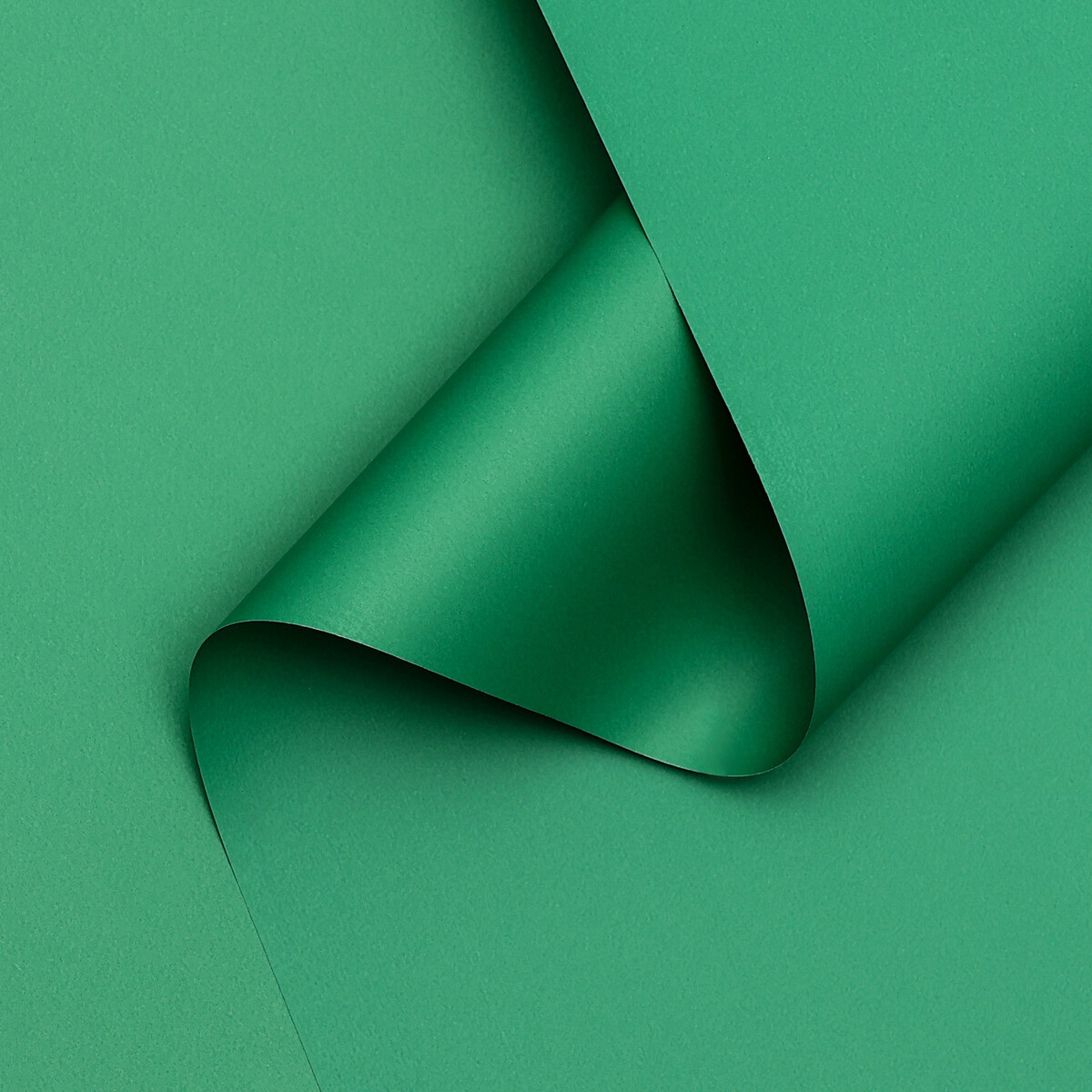 Пленка матовая, базовые цвета, зеленая, 0,5 х 10 м, 65 мкм упаковка под 4 капкейка с окном зеленая 16 х 16 х 10 см