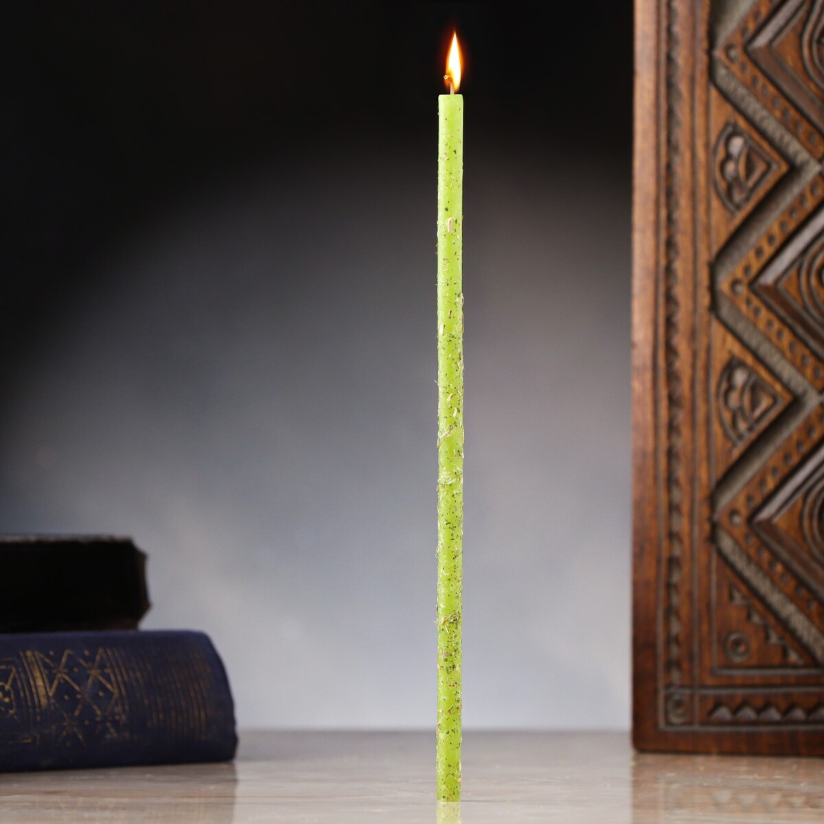 Свеча магическая восковая эко свеча магическая очищение рода из натурального воска 7х5 см