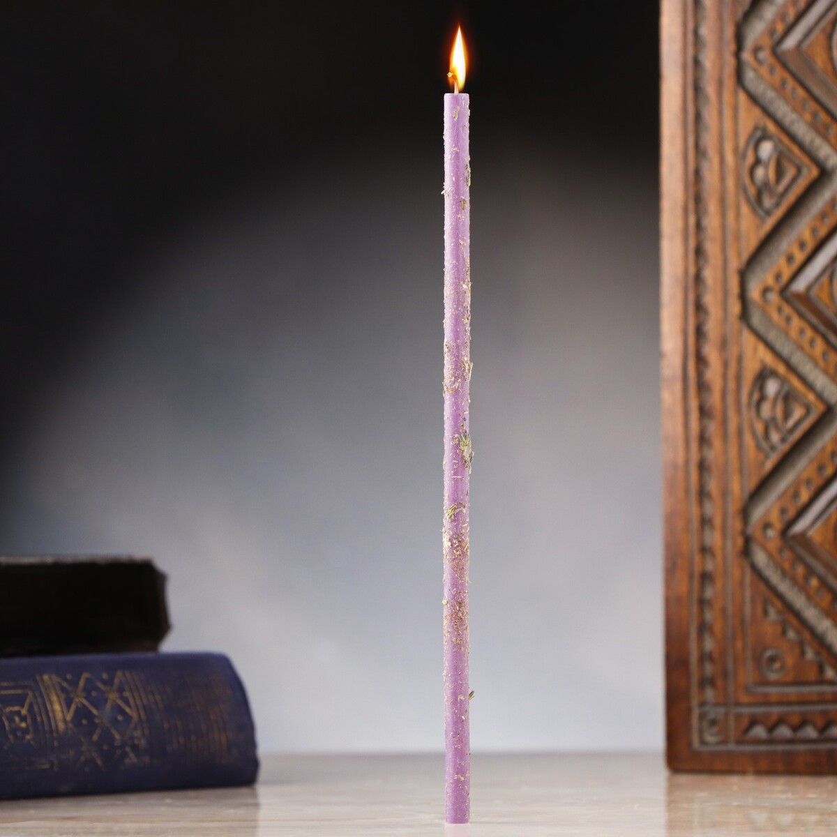 Свеча магическая восковая эко свеча магическая очищение рода из натурального воска 7х5 см