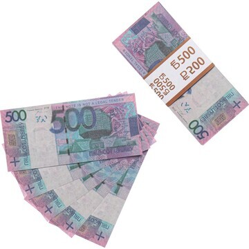 Пачка купюр 500 беларусских рублей