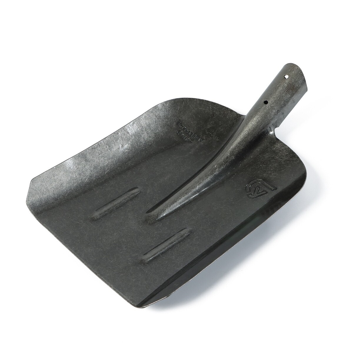 Лопата совковая, тулейка 40 мм, рельсовая сталь, без черенка полольник качающийся лезвие 12 см тулейка 28 мм без черенка