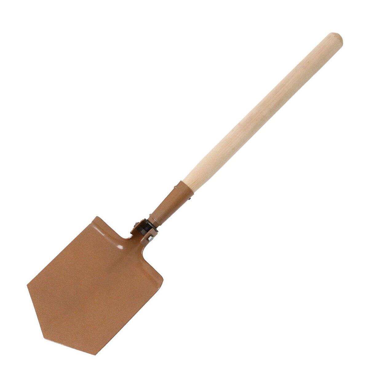 Лопата автомобильная, складная, l = 61 см, деревянный черенок, с2 лопата туристическая l 47 см складная пилка металлический черенок с ручкой в чехле greengo