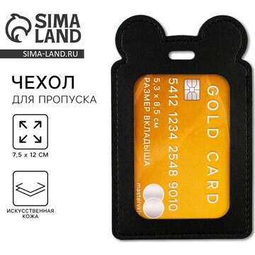 Чехол для бейджа gold card, 12 х 7,5 см