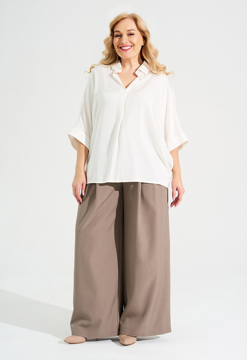 Блуза Dimma Fashion Studio, размер 42, цвет белый 02839668 - фото 3