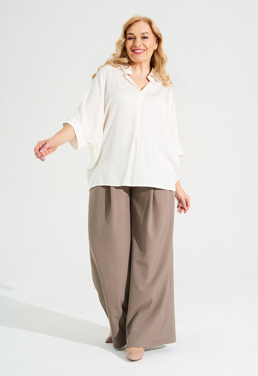 Блуза Dimma Fashion Studio, размер 42, цвет белый 02839668 - фото 4