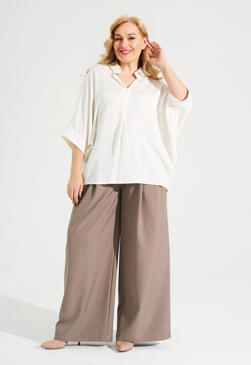 Блуза Dimma Fashion Studio, размер 42, цвет белый 02839668 - фото 5