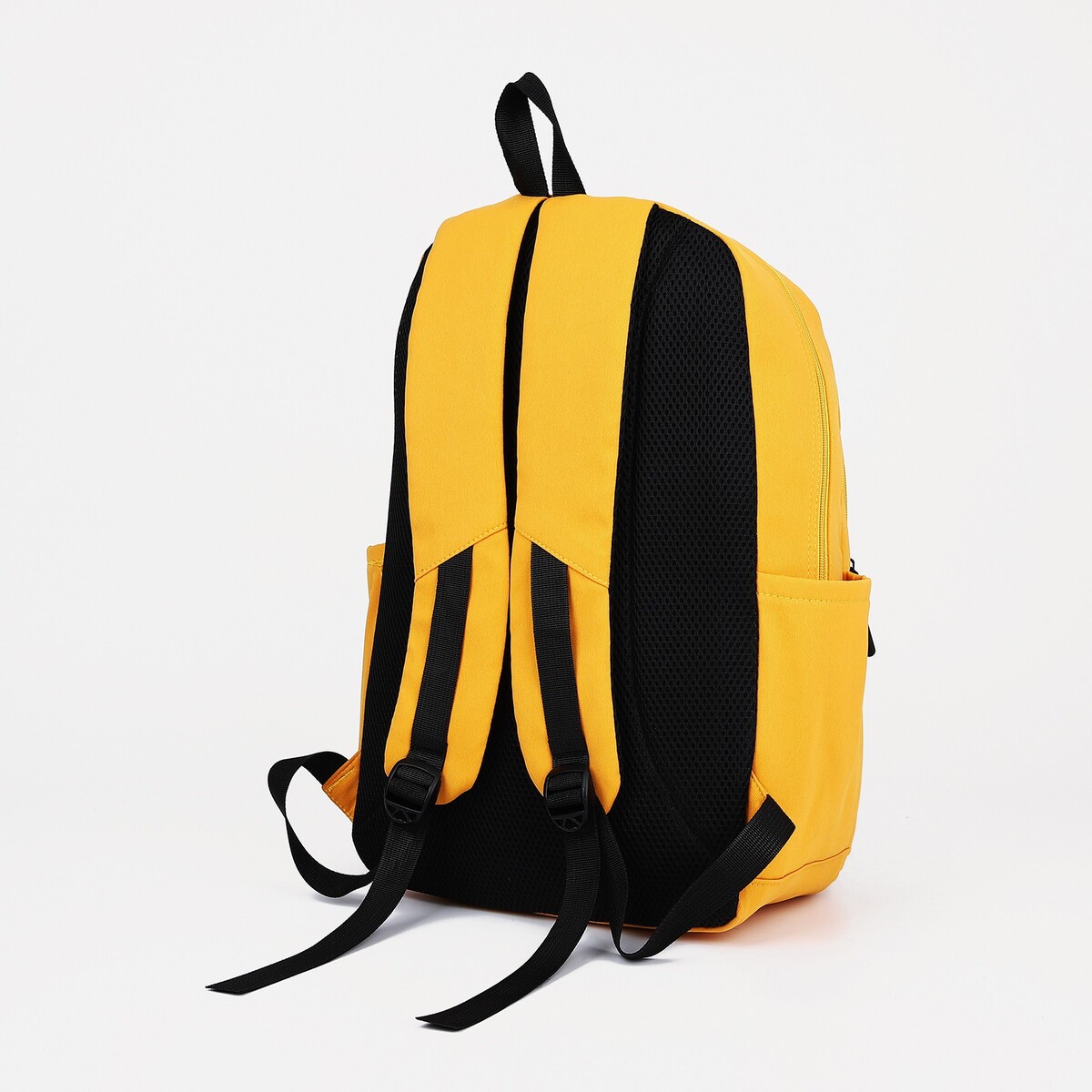 фото Рюкзак на молнии, наружный карман, цвет желтый no brand