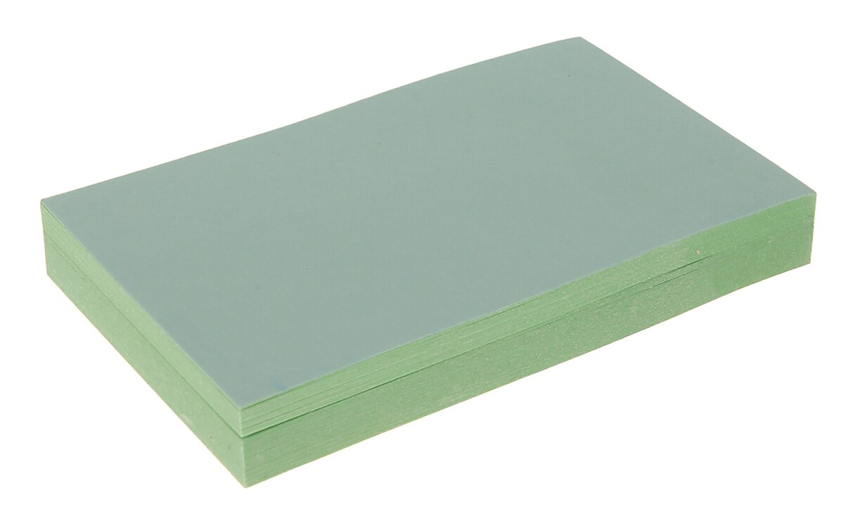 Блок с липким краем 51 мм x 76 мм, 100 листов, пастель, зеленый