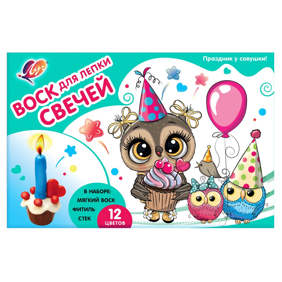 

Набор с воском для лепки свечей, Разноцветный