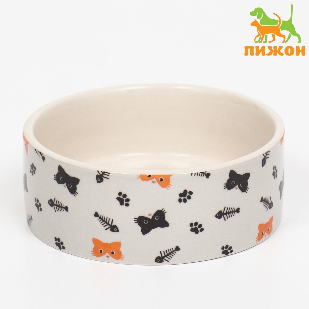 

Миска керамическая, Серый