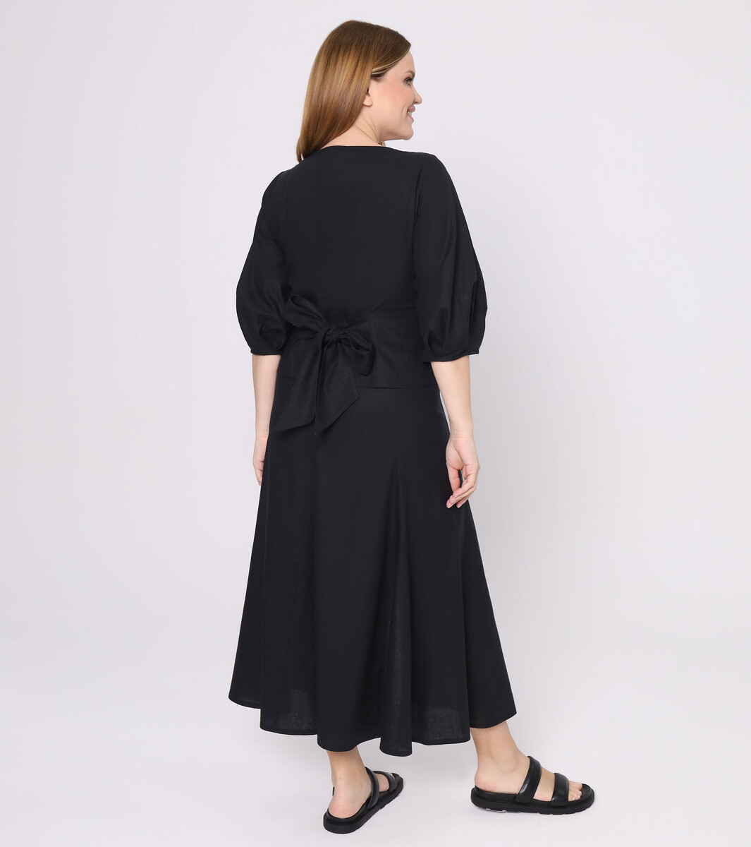 Комплект женский (блузка, юбка) Panda, размер 46, цвет черный 02949447 - фото 2