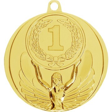 Медаль призовая, 1 место, золото, d=4,5 